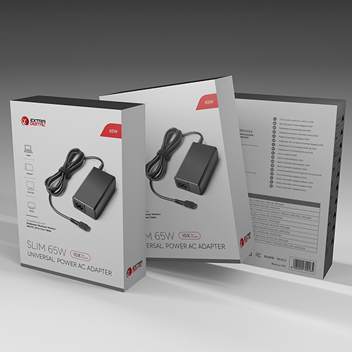 Universāls klēpjdatora adapteris 65W