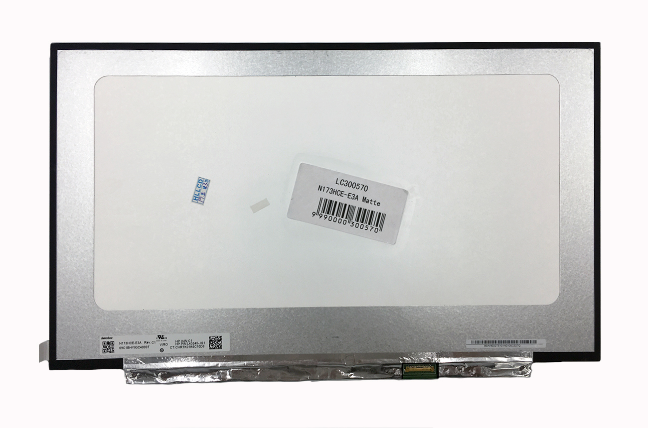 LCD ekrāns 17.3" 1920x1080 FULL HD, LED, IPS, SLIM, matēts, 30pin (pa labi) EDP, A+