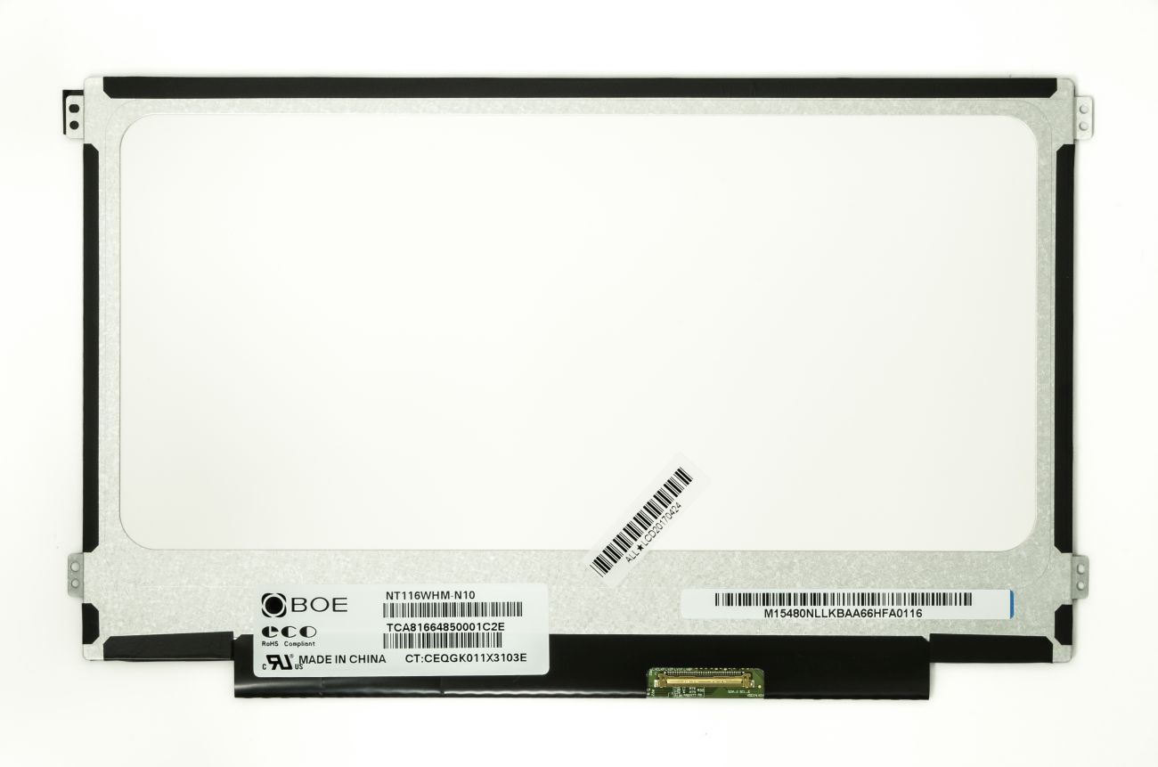 LCD ekrāns 11.6" 1366x768 HD, LED, SLIM, matēts, 40pin (pa labi), A+