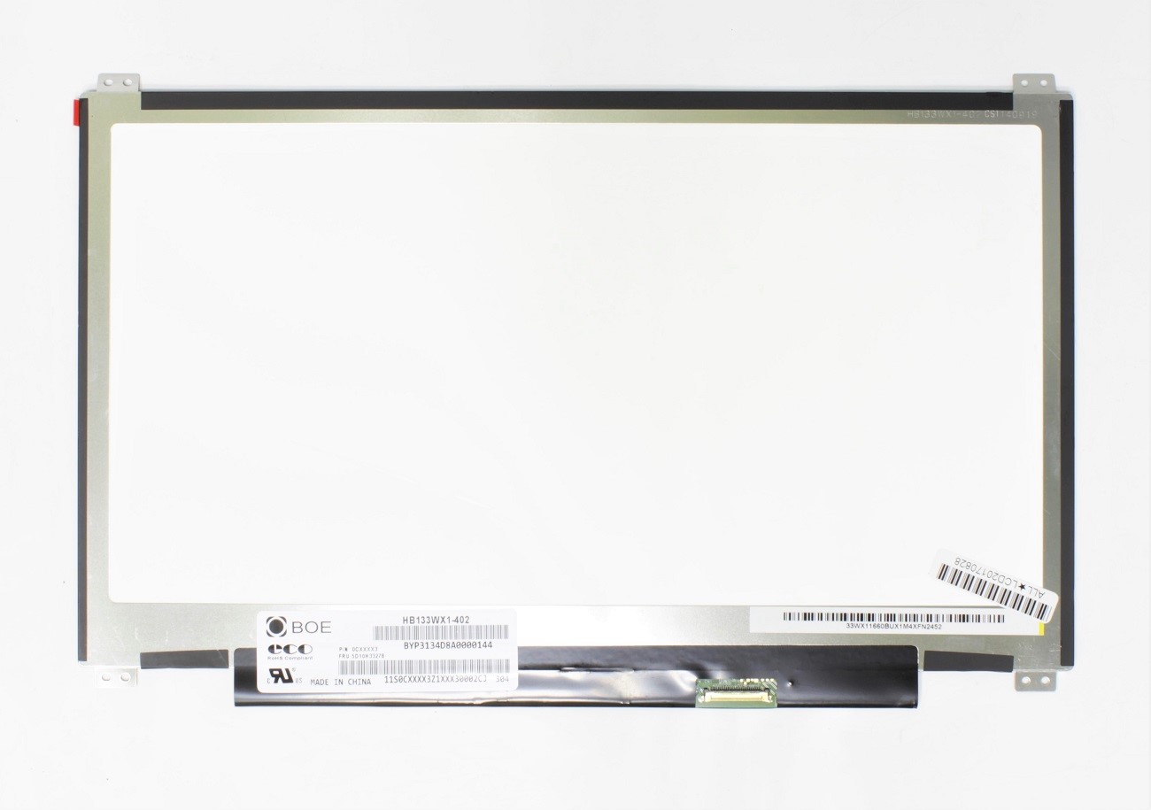 LCD screen 13.3" 1366x768 HD, LED, SLIM, matte, 30pin (right) EDP , A+