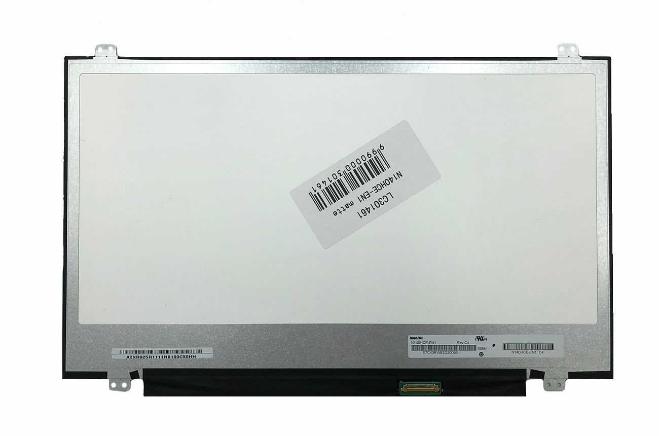 LCD ekrāns 14.0" 1920x1080 FHD, SLIM, matēts, 30pin (pa labi), IPS, A+