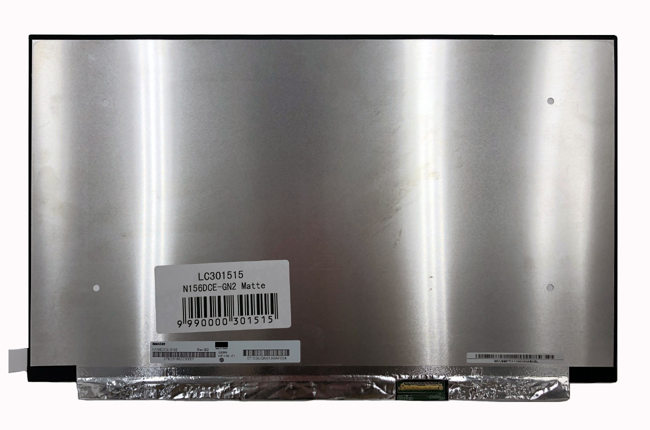 Klēpjdatora ekrāns 15.6" 3840x2160 UHD, LED, SLIM, matēts, 40pin (labais), A+