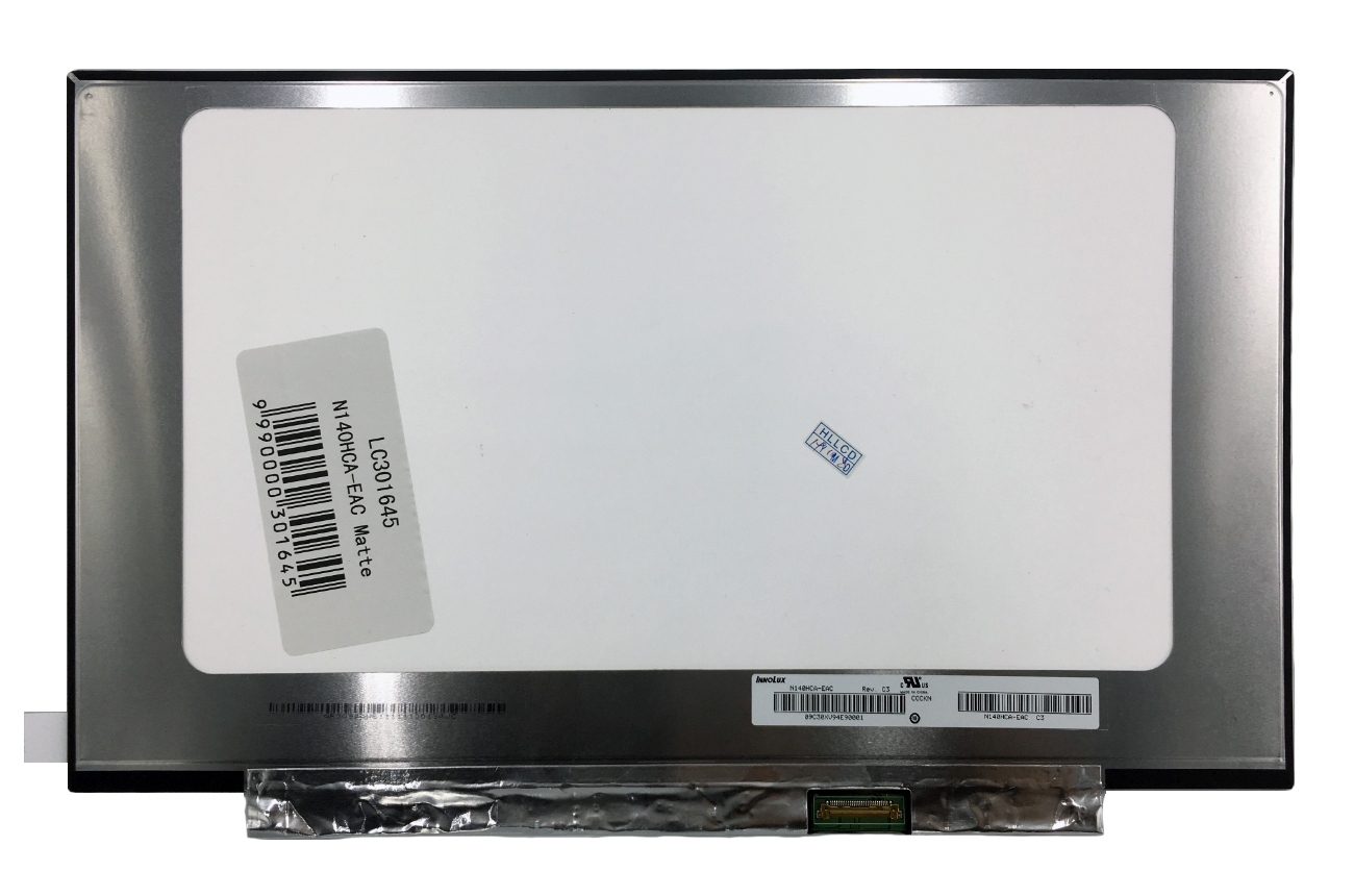 Klēpjdatora ekrāns 14.0" 1920x1080 FHD, LED, IPS, SLIM, matēts, 30pin (labais), A+