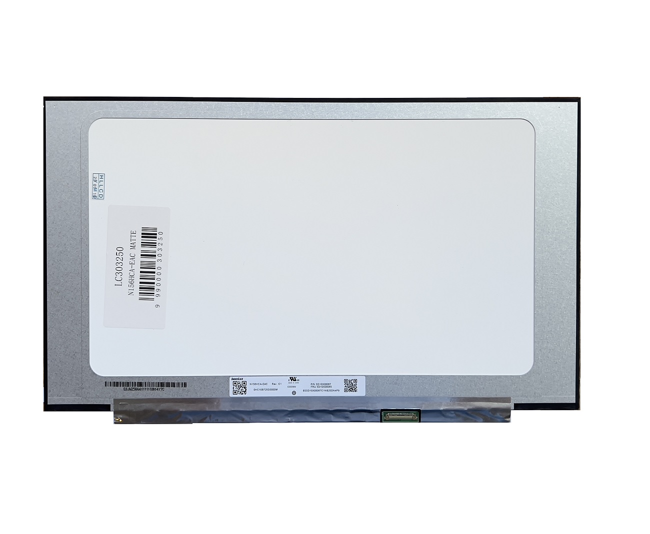 LCD ekrāns 15.6" 1920x1080, FHD, LED, IPS, SLIM, matēts, 30pin (pa labi), A+ (PCB 26cm)