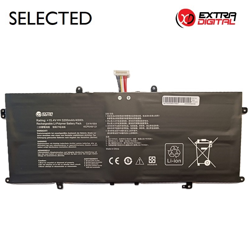 Notebook Baterija ASUS C41N1904, 3200mAh, Extra Digital Selected