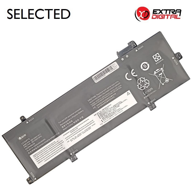 Notebook Baterija LENOVO L21D4P73, 4300 mAh, Extra Digital Selected