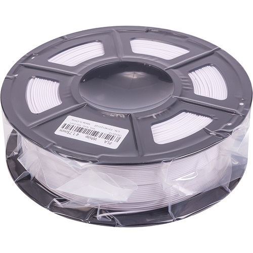 3D PLA Filament 1.75mm, 1kg, Balts
