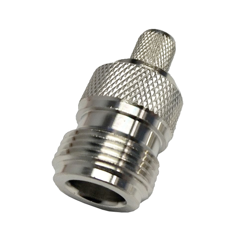 N-female Crimp Connector priekš RG6 Kabelis