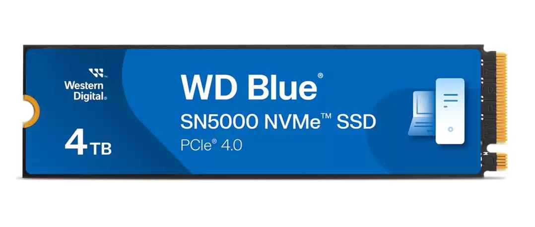 SanDisk Blue SN5000 SSD disks 4TB M.2 NVMe 5500/5000 MB/s
