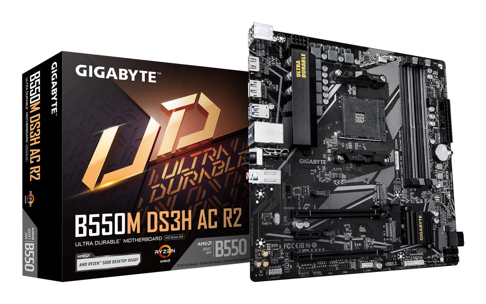 Mātesplate GIGABYTE AMD B550 SAM4 Micro-ATX DDR4 4 sloti