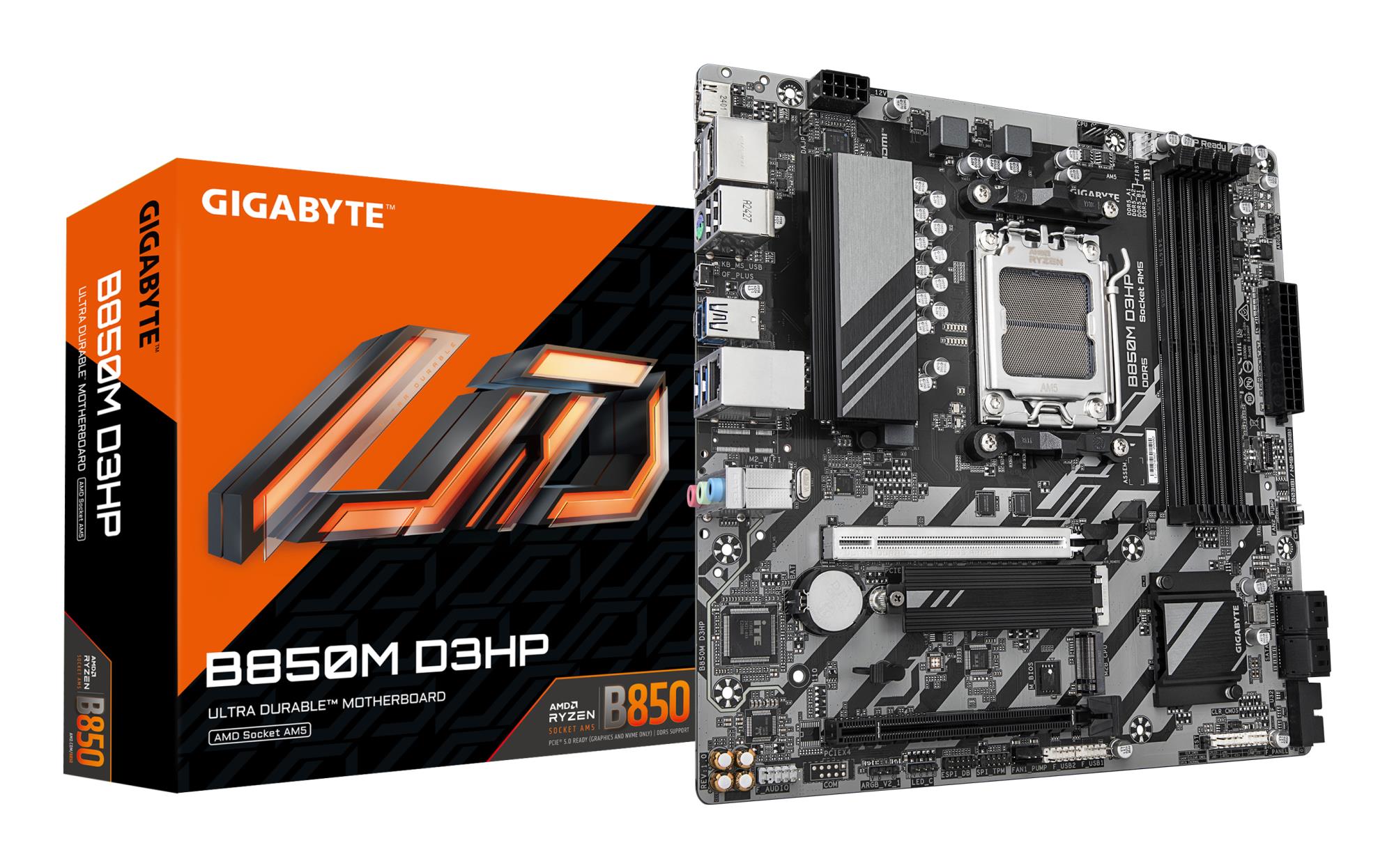 Mātesplate GIGABYTE AMD B850 Socket AM5 Micro-ATX DDR5 4 sloti