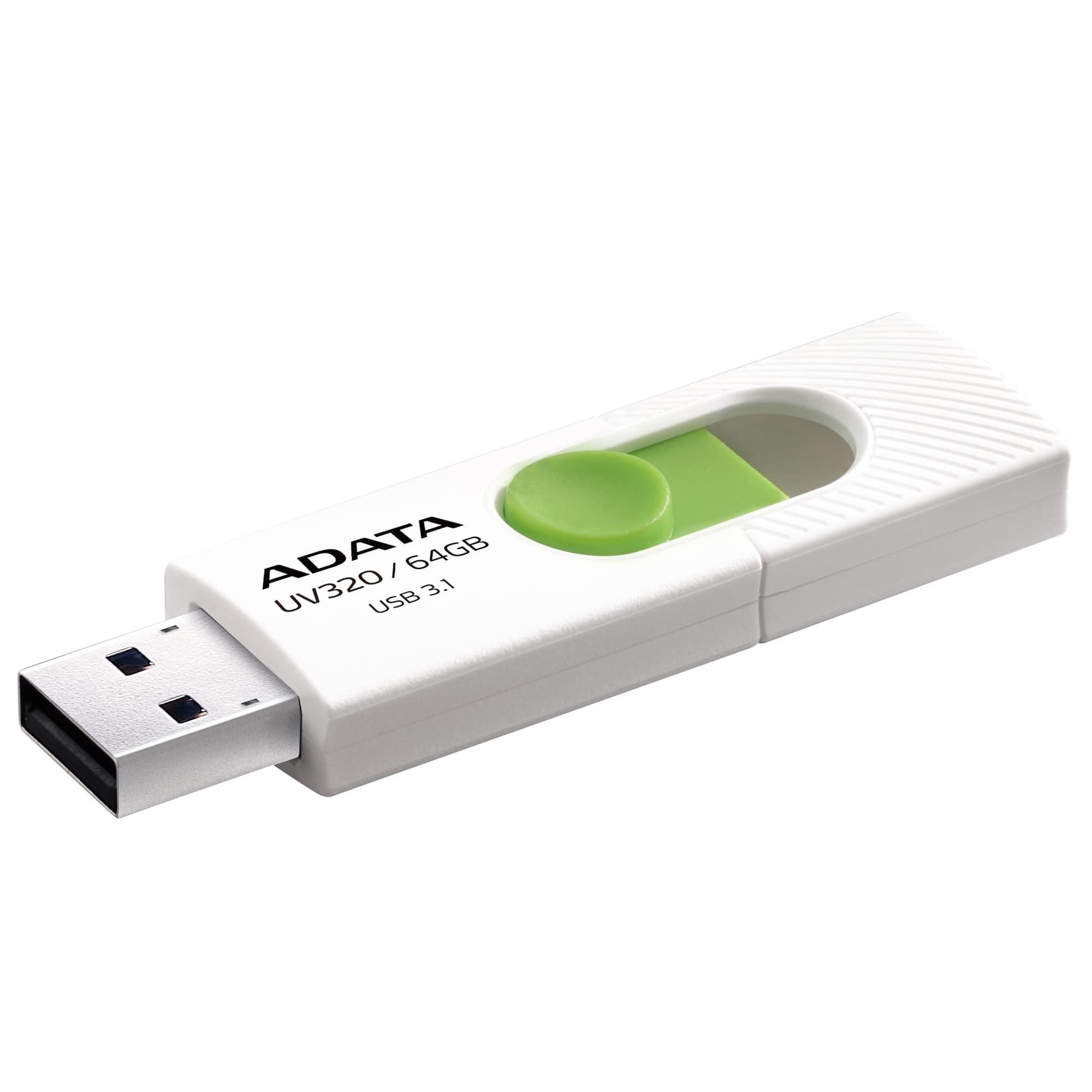 USB zibatmiņa USB3.1 64GB balta Adata UV320