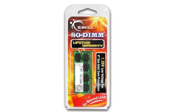 Portatīvā datora atmiņa G.SKILL 8GB PC12800 DDR3 SO-DIMM