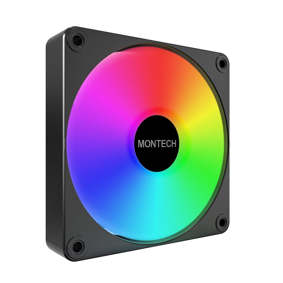 Montech korpusa ventilators 120mm GF120 V2 ARGB PWM melns