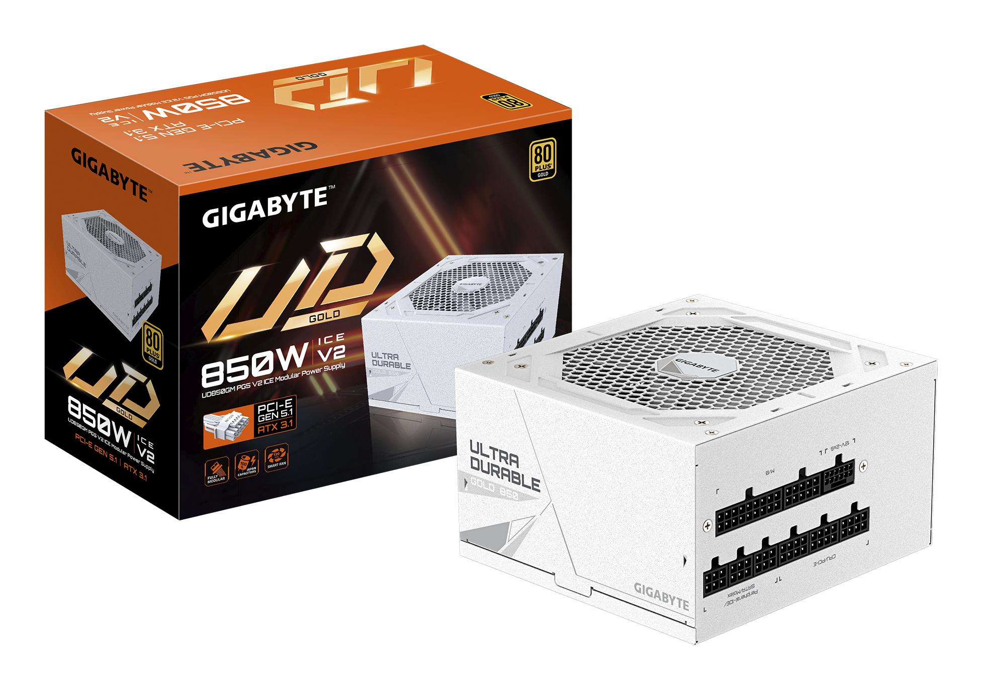 Barošanas bloks GIGABYTE UD850GM PG5 Ice 850W 80 Plus Gold ATX