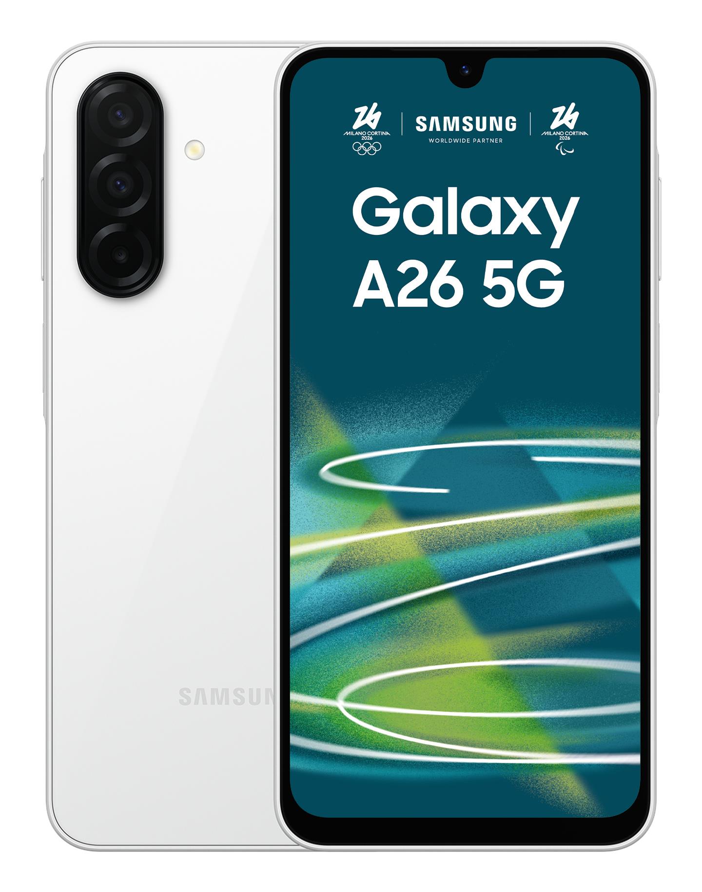 Samsung Galaxy A26 5G 256GB balts mobilais tālrunis