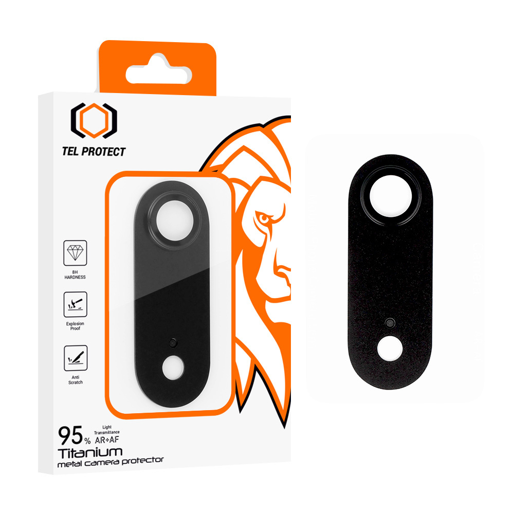 Rūdīts stikls Tel Protect 95% AR+AF Full Metal Kameras aizsardzība kamerai priekš Iphone 17 Air melns (kameras modulis)